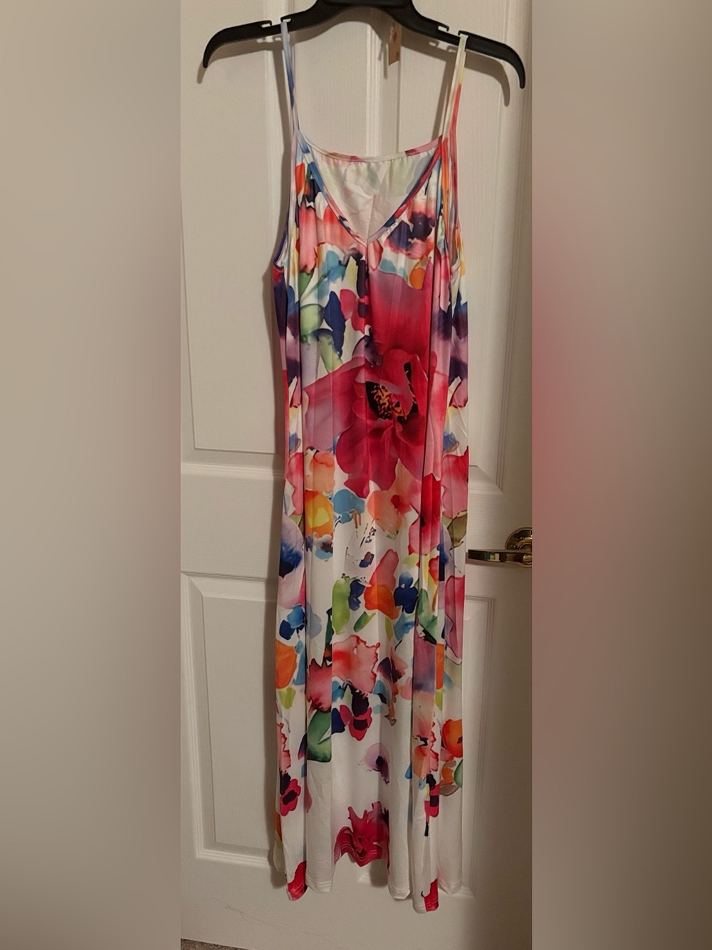 Women’s Floral Multicolor Maxi Slip Dress